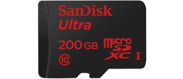 microsdxc sandisk ultra 200 gb