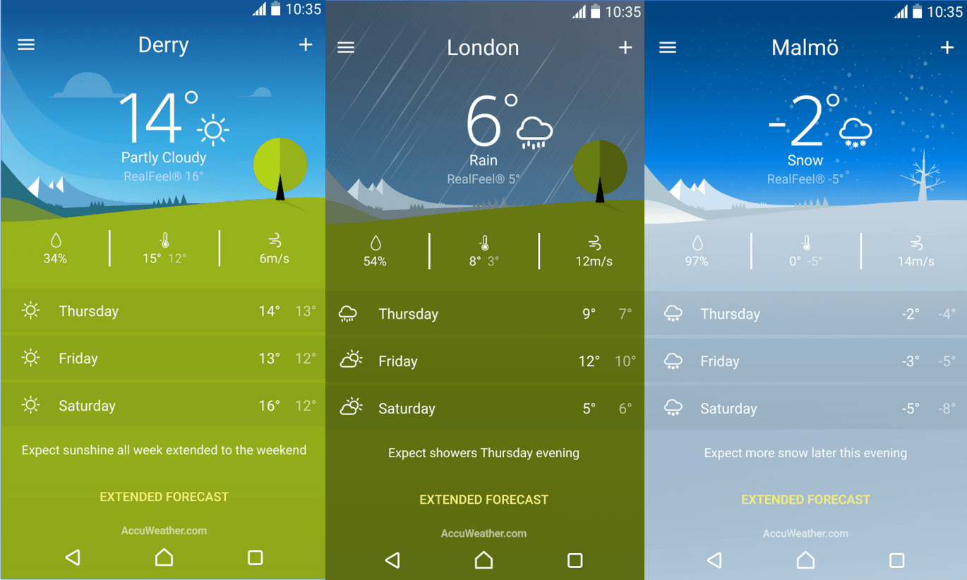 Estetyczna Aplikacja Prognozy Pogody Od Sony Dostepna W Google Play